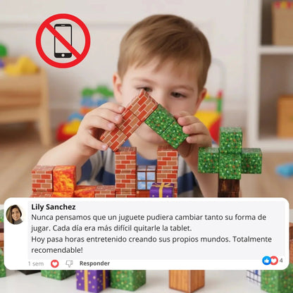 bloques magneticos niños desarrollo creatividad