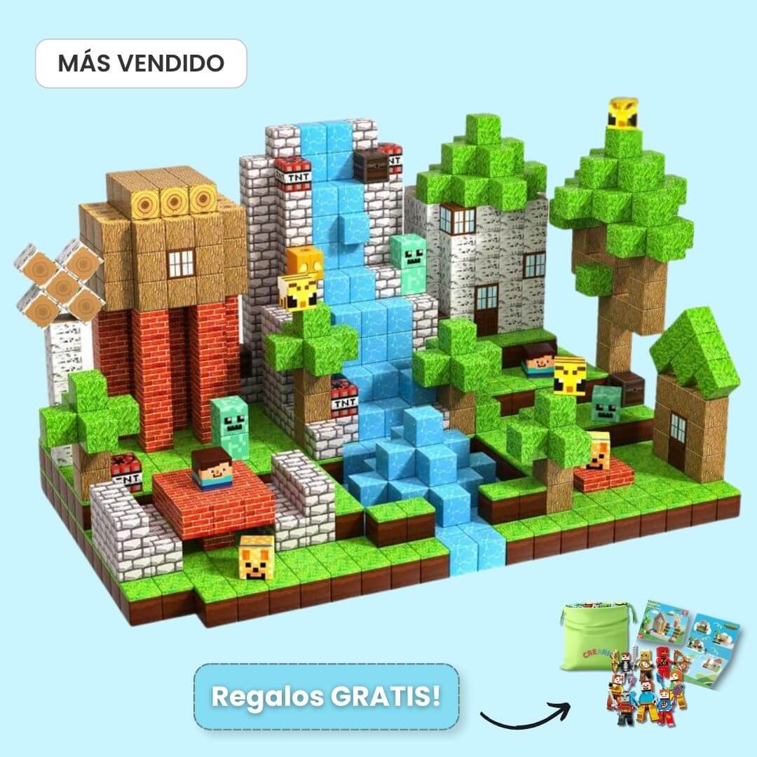 100 Bloques Magnéticos CREARIO™